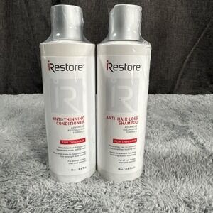 iRestore Anti-Thinning Shampoo & Conditioner Revitalizing Thin Hair 8oz SEALED